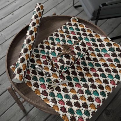 Colorful Christmas Cookie Wrapping Paper: Perfect of Cookie Lovers, Parties, Celebrations, Gift Wrapping Paper and Unique X-mas paper