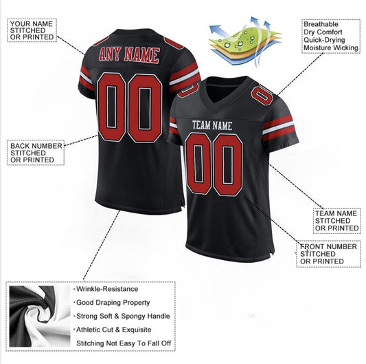 All Stitched Jersey,Personalized Stitched Football Jersey,Custom Team Shirt,embroidered Football Jerseys, Stitched Jersey,Team Custom Jersey