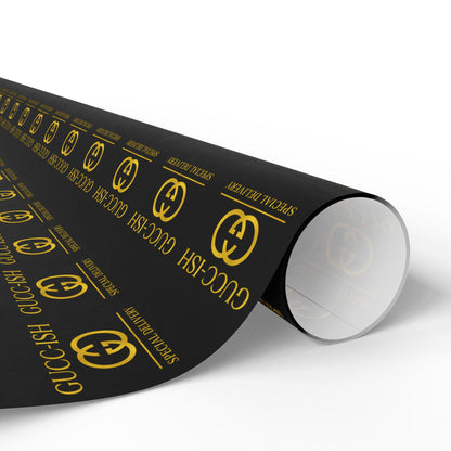 Fake Luxury Funny Wrapping Paper, Elegant Gift Wrap for Birthdays, Holidays, Celebrations, Luxury Present Decoration, Unique Gift Packing