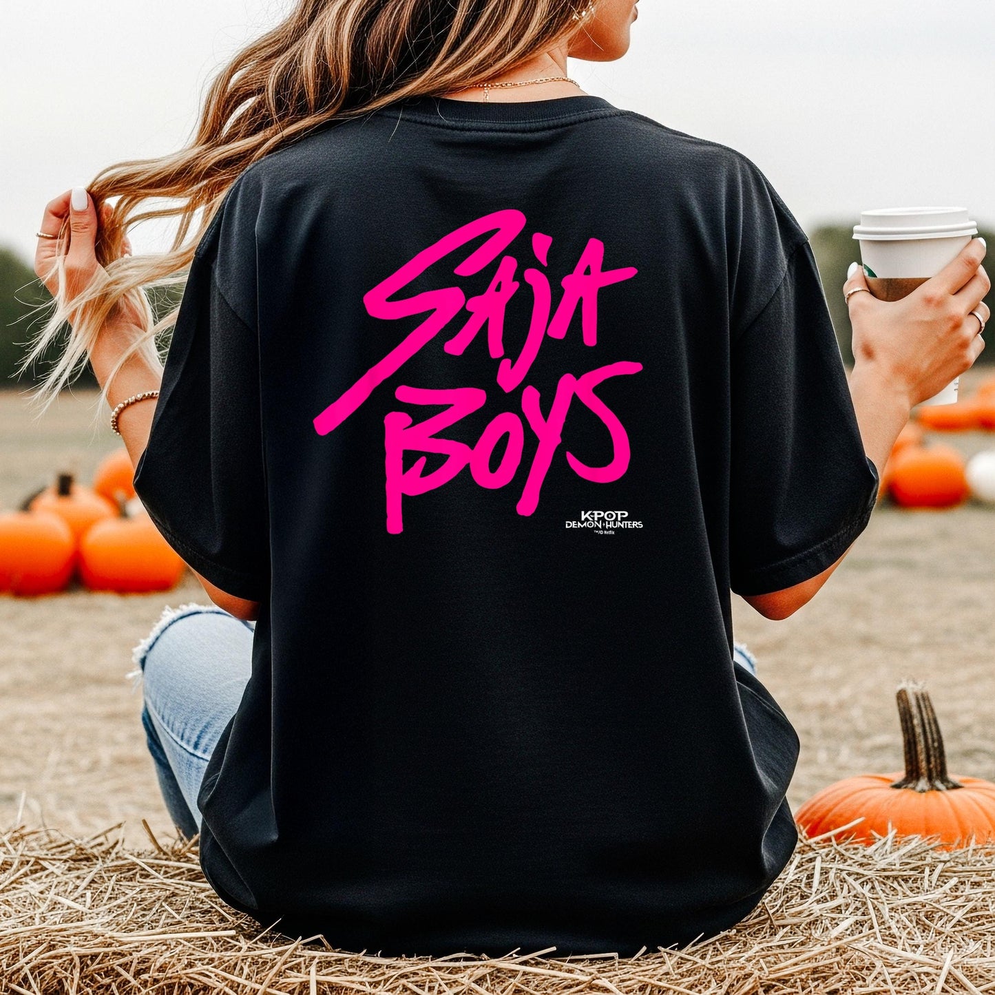 Back Print Saja Boys Kpop Demon Hunters Tshirt, Gift For Women, Saja Boys Huntrix Pin Tee, Mira Tee For Zoey, Demon Hunter Merch, Jinu Tee,