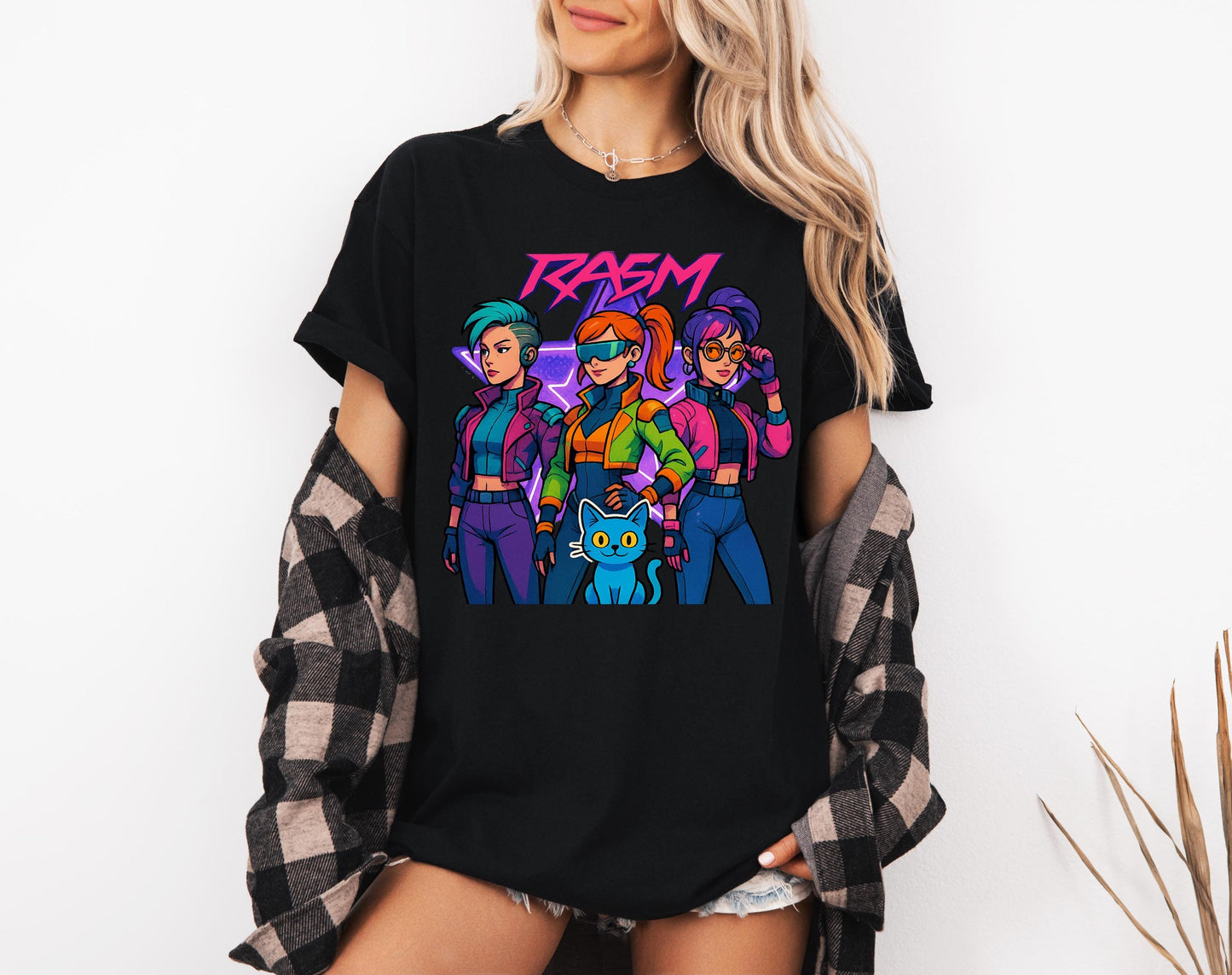 KPOP RASM GIRLS TShirt, Huntrix Girl Band Sweatshirt, Kpop Idol GroupTee, Mira Tee, Rumi Joey Shirt, Demon Hunter Merch, Huntrix Fan Gift