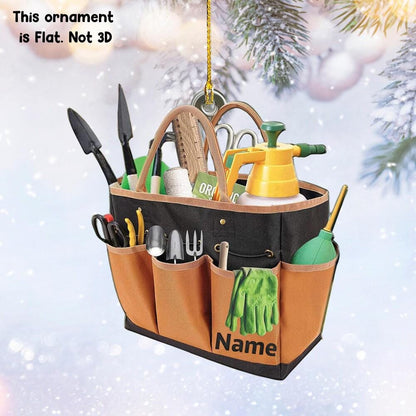Custom Garden Tool Christmas Ornament, Flat 2D Ornament, Christmas Tree Hanging Decor, Gardening Lover Gift