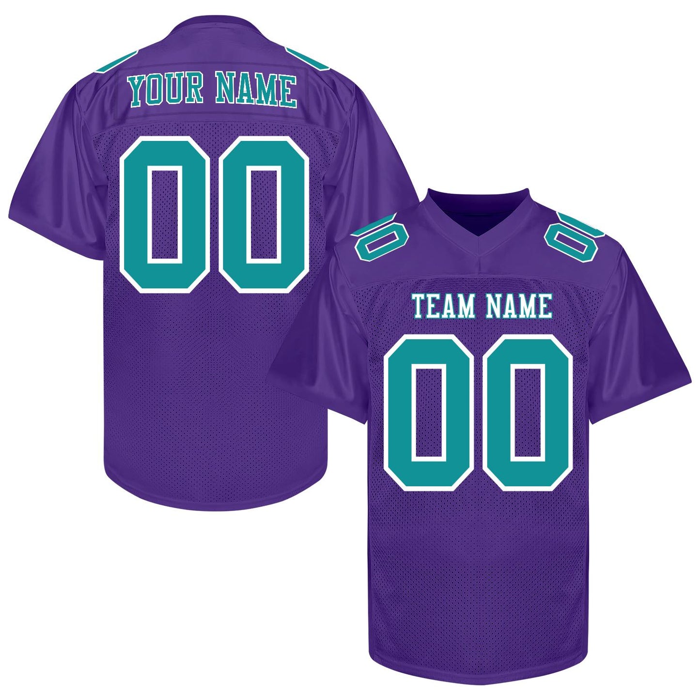 Custom White and Light Blue  Football Jersey Printed Name Number and Logo, Football Shirt Women Men Youth Kids, Sports Football Uniforms