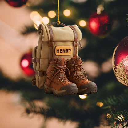 Personalized Hiking Christmas Ornament: Custom Camping Lover Haing Christmas  Tree Decor, Christmas Gift For Hiking Club