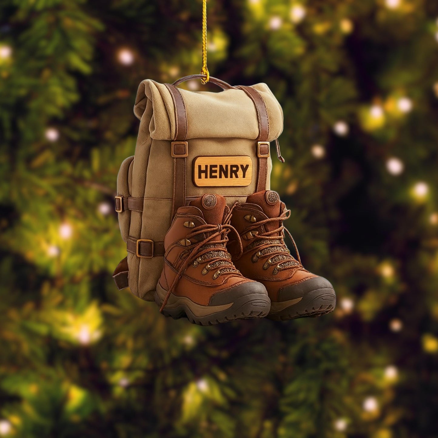 Personalized Hiking Christmas Ornament: Custom Camping Lover Haing Christmas  Tree Decor, Christmas Gift For Hiking Club