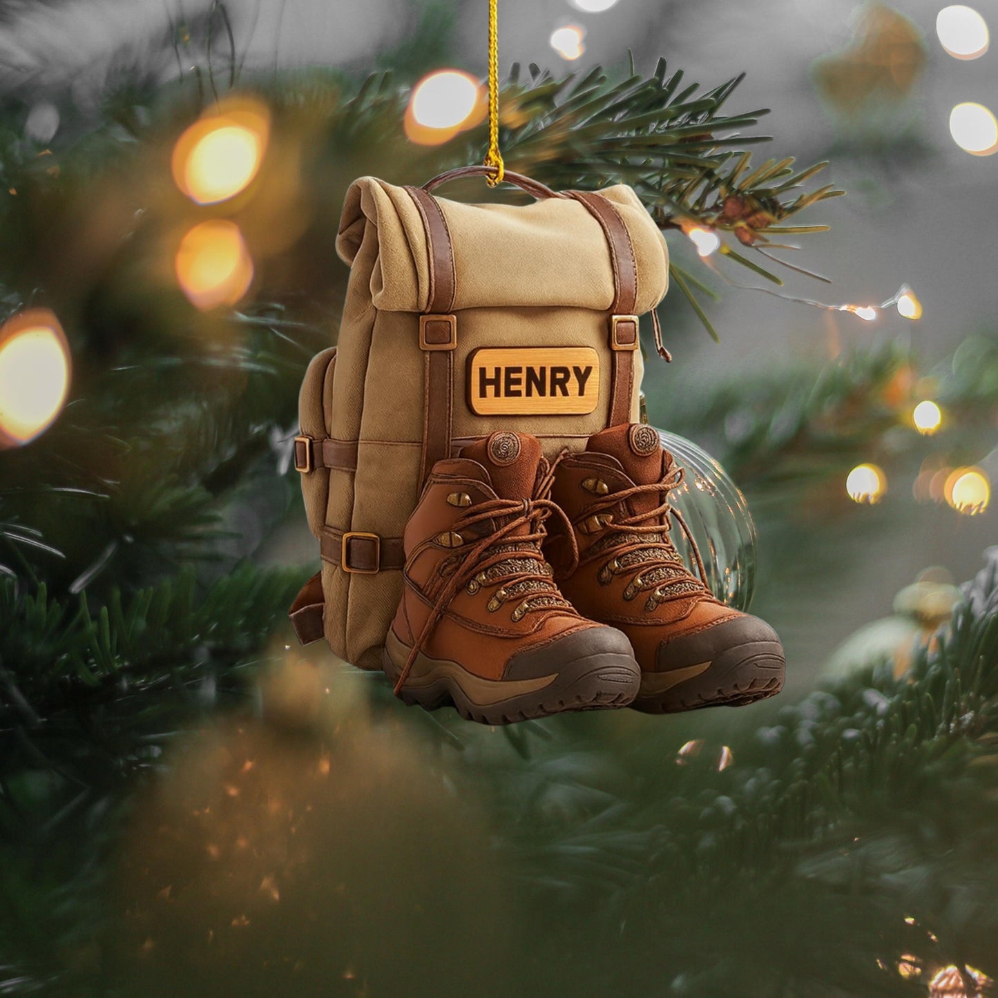 Personalized Hiking Christmas Ornament: Custom Camping Lover Haing Christmas  Tree Decor, Christmas Gift For Hiking Club