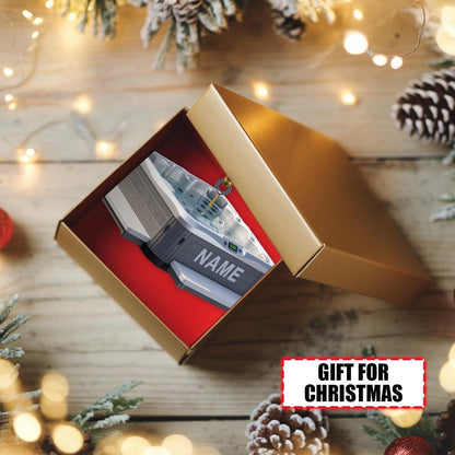 Personalized Hot Tub Christmas Ornament Tree Hanging Decor Flat 2D Acrylic Custom Spa Gift for Relaxation Lovers, Pool Owners, Family Friend