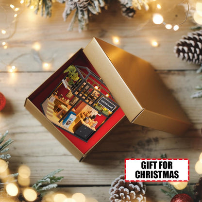 Personalized Coffee Shop Christmas Ornament Tree Hanging Decor Flat 2D Acrylic Custom Café Gift for Coffee Lovers, Baristas, Café Owners