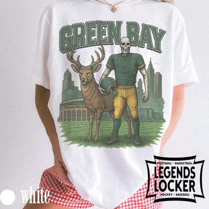 Green Bay Football T-Shirt, Vintage Green Bay Graphic Tee, Old School Sunday Football Shirt, Green Bay Fan Apparel