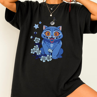 Demon Hunter Tiger Tee, Derpy Tiger and Bird Shirt, Kpop Saja Boys Merch, Hunters Fan Graphic T-shirt, Kpop Demon Hunters Gift