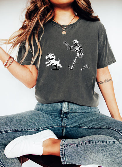 Comfort Colors® Halloween French Bulldog Shirt, Halloween Dog Shirt, Funny Frenchie Shirt, Funny Halloween Shirt, Funny Skeleton Tee, Spooky