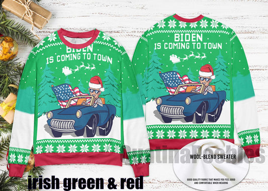 Joe Biden Ugly Christmas Sweater, Happy Easter Funny Xmas Ugly Christmas Sweater, Joe Ugly Sweater Xmas, Gift For Men Women