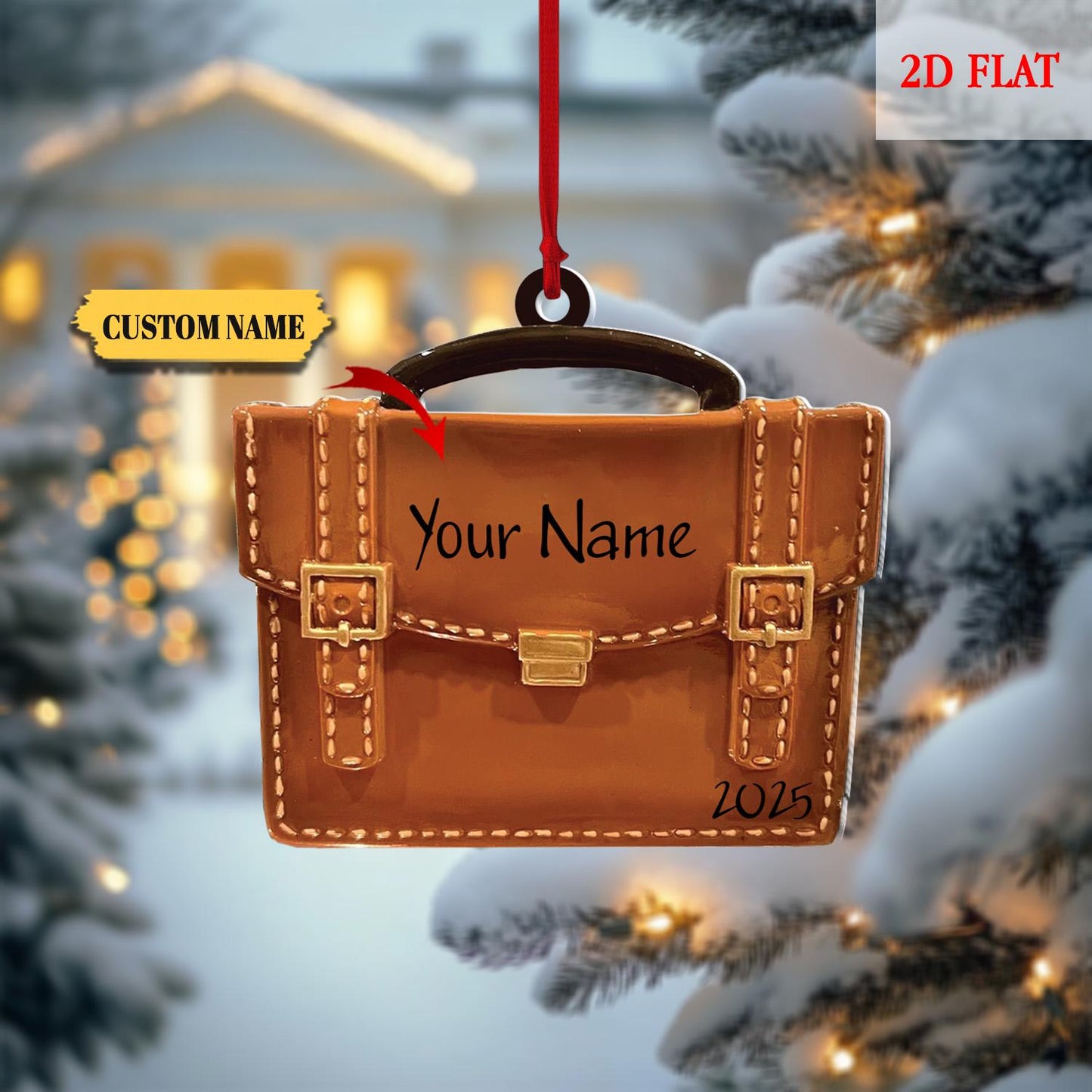 Personalized  Lawyer Ornament 2025, Best Lawyer Christmas Ornament, Lawyer-Judge-Future Attorney Briefcase Ornament, Christmas Xmas Gift