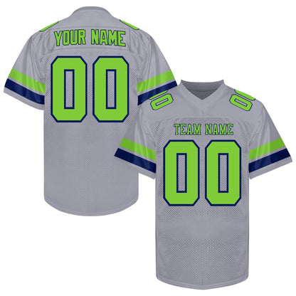Custom Black Aqua Football Jersey Name Number Logo, Black Teal Football Uniform Men Women Youth Kid Game Day Sports Jersey Streetwear Jersey