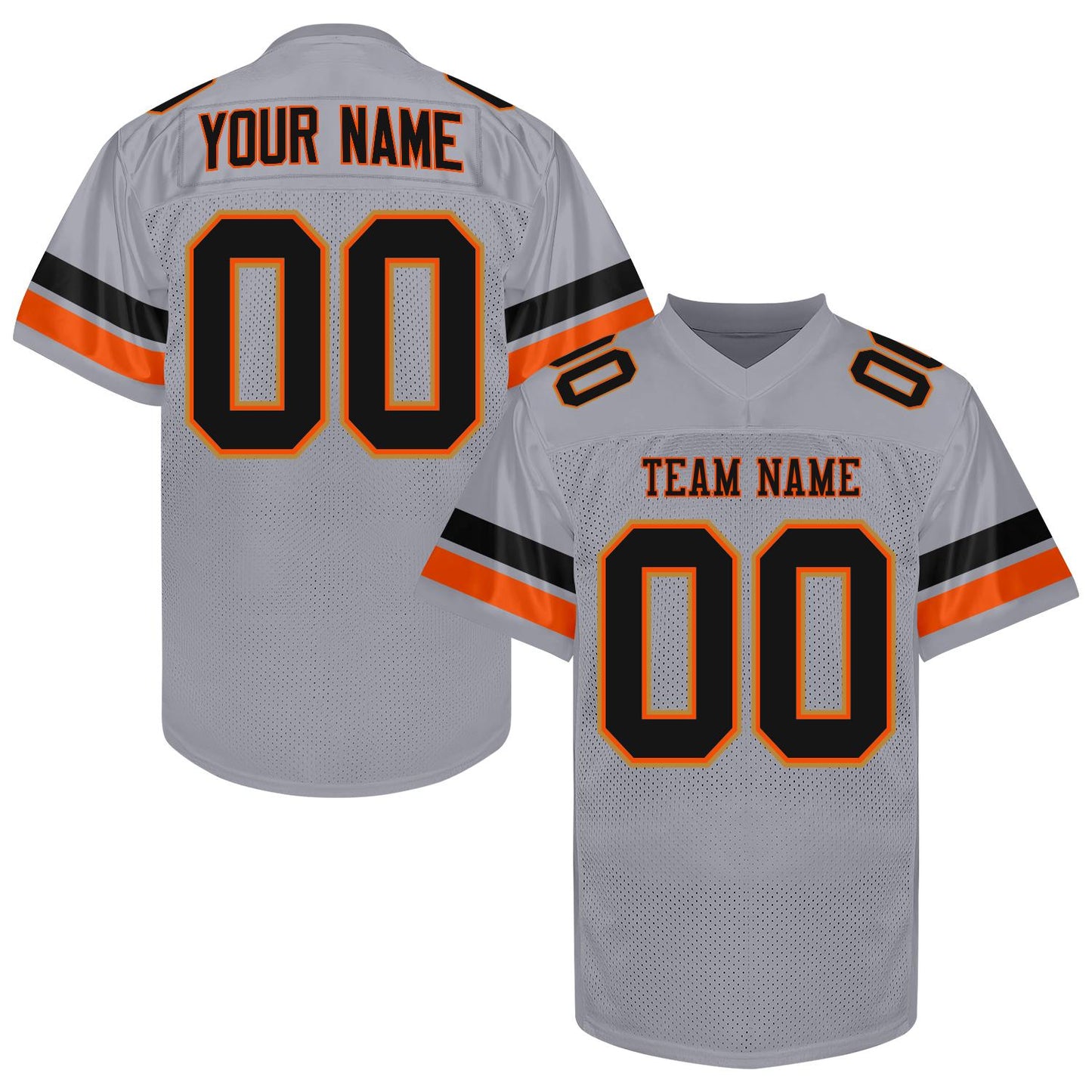 Customized  Football Jersey Men Women Youth Kid, Dark Green Gold Football Shirt Printed Name Number and Logo, Practice Sports Uniform