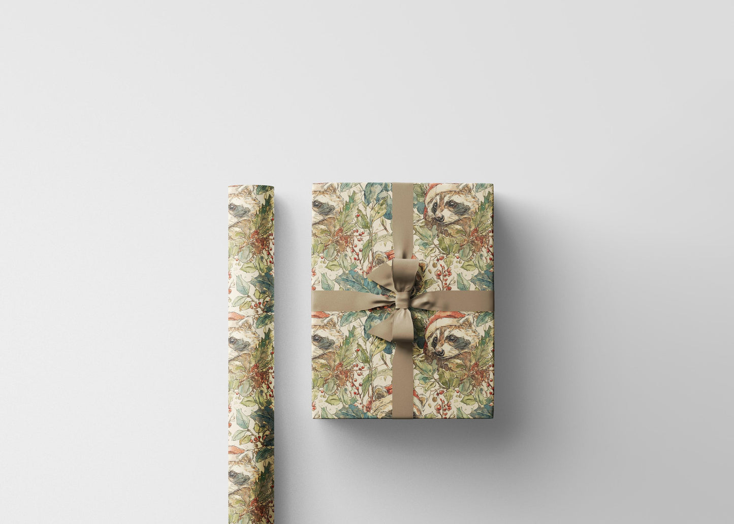 Racoon Wrapping Paper Cute and Whimsical Forest Animal Gift Wrap for Birthday Party Baby Shower Present Packaging #14