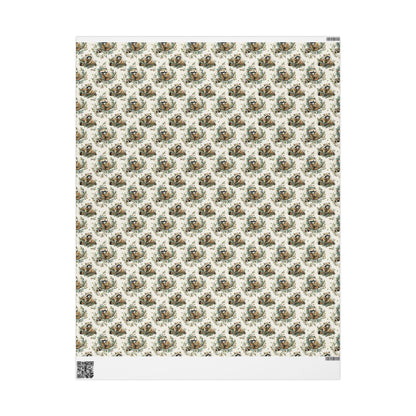 Racoon Wrapping Paper Baby Shower Gift Wrap with Cute Forest Animals Woodland Party Theme Present Packaging Paper #10