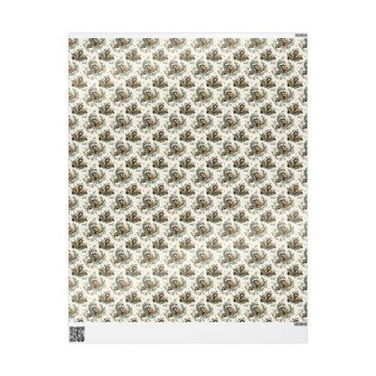 Racoon Wrapping Paper Baby Shower Gift Wrap with Cute Forest Animals Woodland Party Theme Present Packaging Paper #10