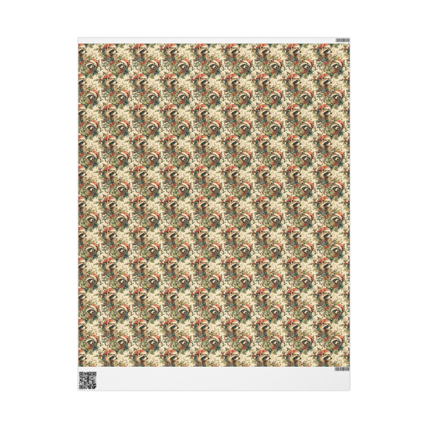 Racoon Wrapping Paper Kids Birthday Gift Wrap Cute Woodland Animals Forest Themed Party Supplies and Decorations #15