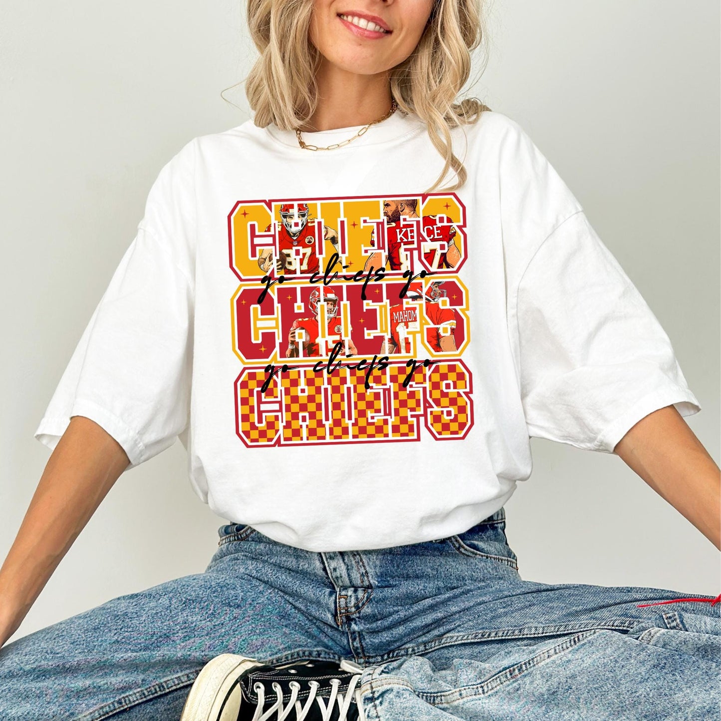 Comfort Colors KC Football Shirt: Chiefs Kingdom Apparel