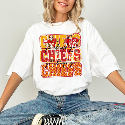 Comfort Colors KC Football Shirt: Chiefs Kingdom Apparel