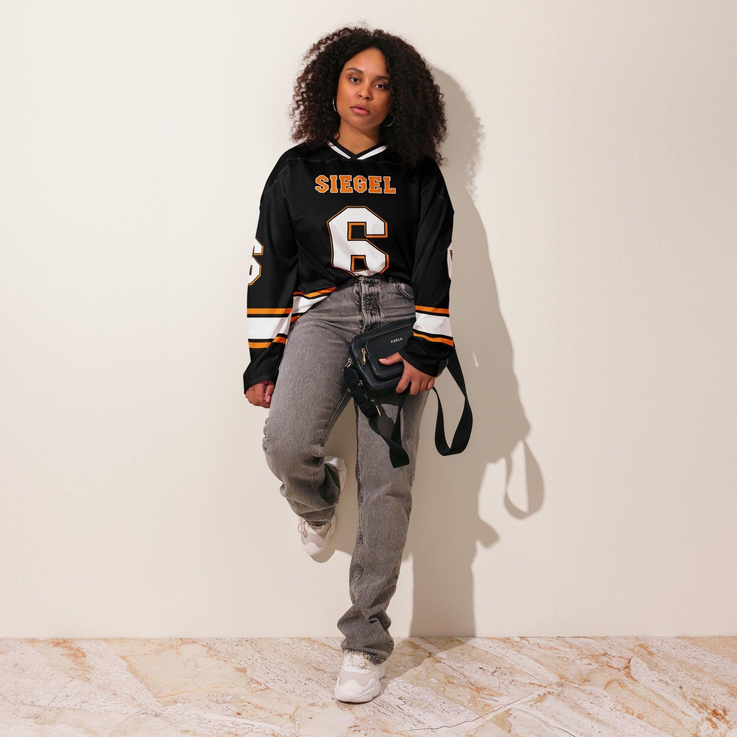 Unisex Oversized Racing Jersey – Lightweight F1 Streetwear Hockey Jersey with Bold Number 6