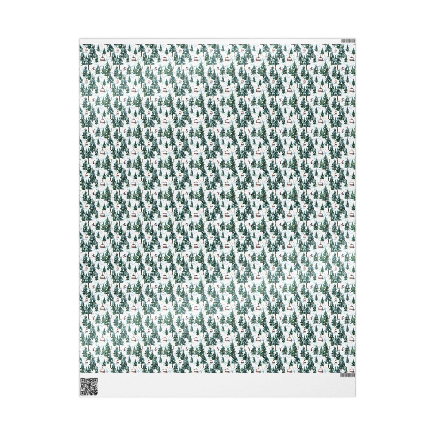 Ski Lover Wrapping Paper Mountain Landscape Gift Wrap for Snowboarders and Skiers Holiday Present Idea #24