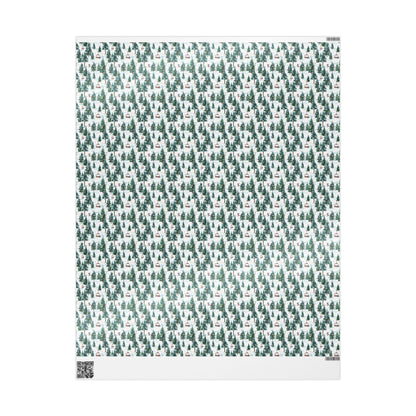 Ski Lover Wrapping Paper Mountain Landscape Gift Wrap for Snowboarders and Skiers Holiday Present Idea #24