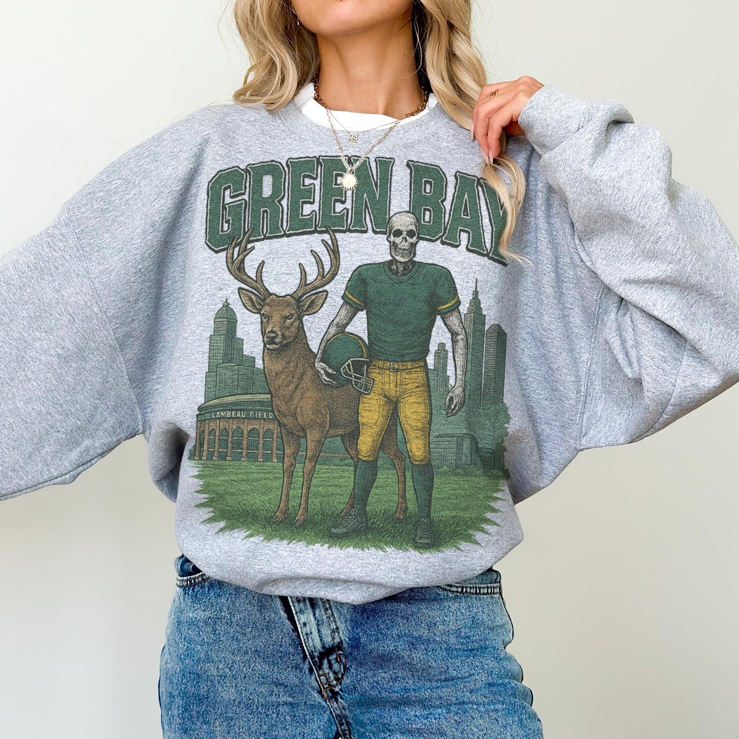 Vintage Green Bay Football Sweatshirt, Retro Crewneck Jersey, Old School Wisconsin Football Apparel, Fan Merch