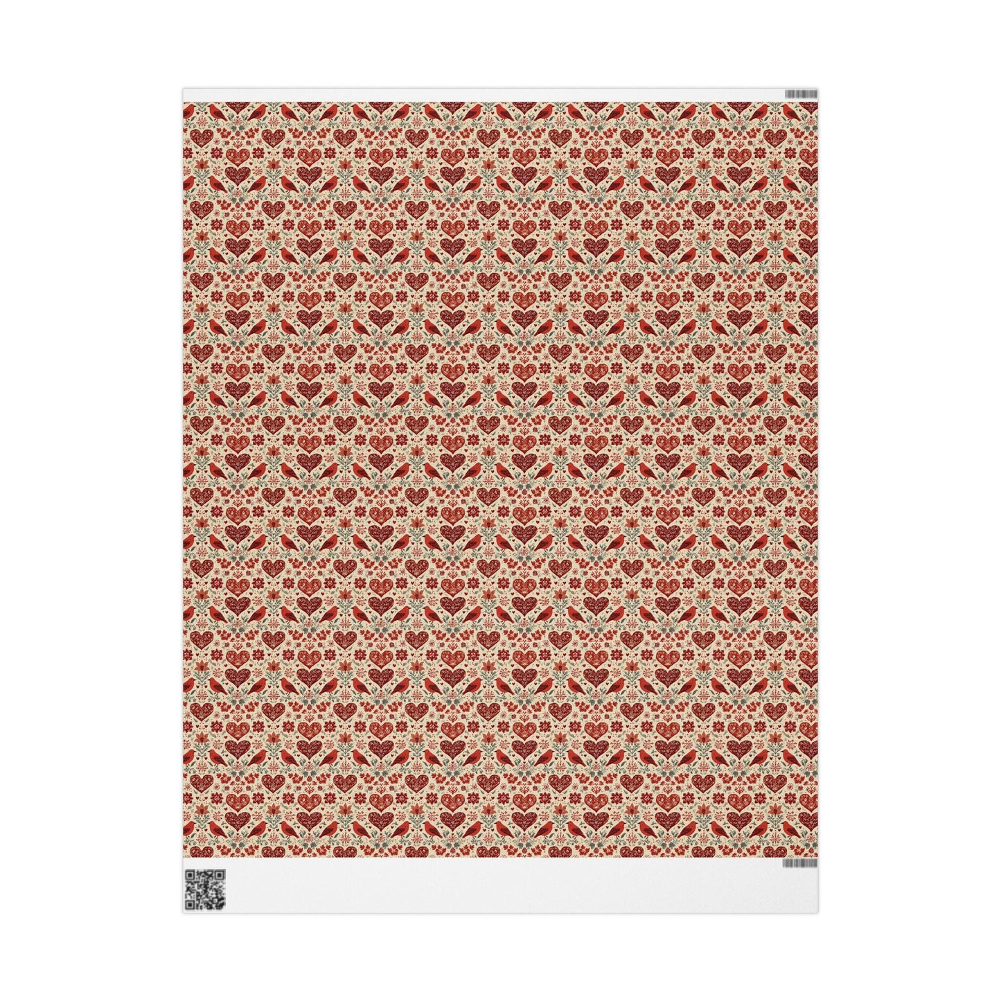 Scandi Christmas Wrapping Paper Winter Nordic Gift Wrap with Folk Elements Snowflakes and -42a9-4ab4-b4ce-df0d3945c003_0_wrapping_paper_fill