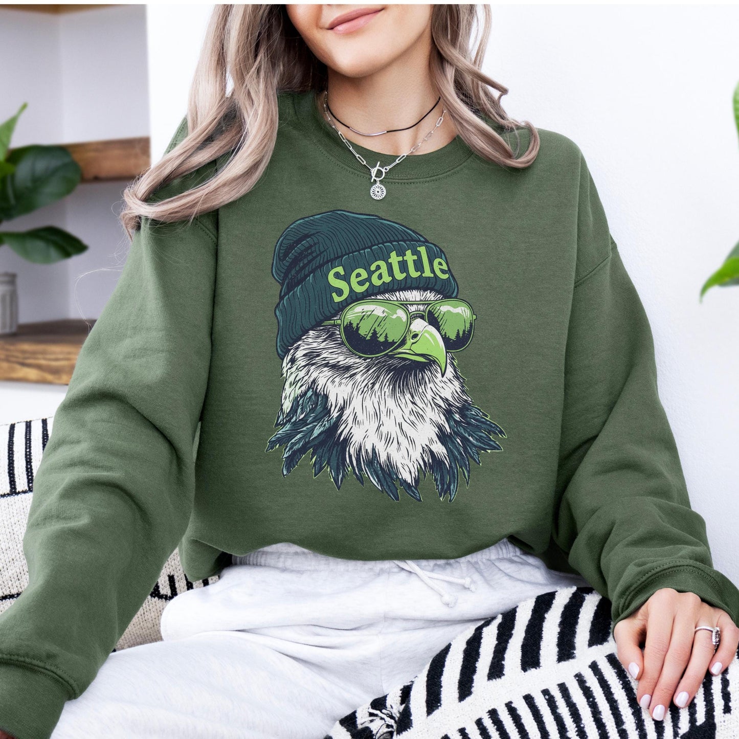 Seattle Football Sweatshirt, Retro Sports Fan Shirt, Game Day Gift Tee, Seattle Mascot Sweatshirt, Seattle Football Fan, Seattle Team Shirt