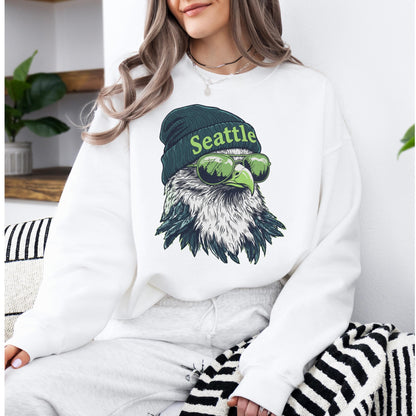 Seattle Football Sweatshirt, Retro Sports Fan Shirt, Game Day Gift Tee, Seattle Mascot Sweatshirt, Seattle Football Fan, Seattle Team Shirt