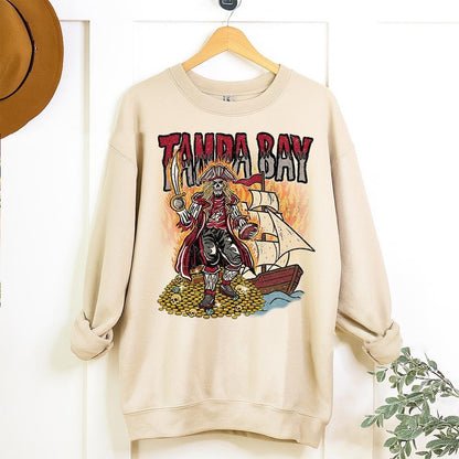 Tampa Bay Football Skull Vintage Shirt, Gift For Fan Football Game Day Unisex Shirt
