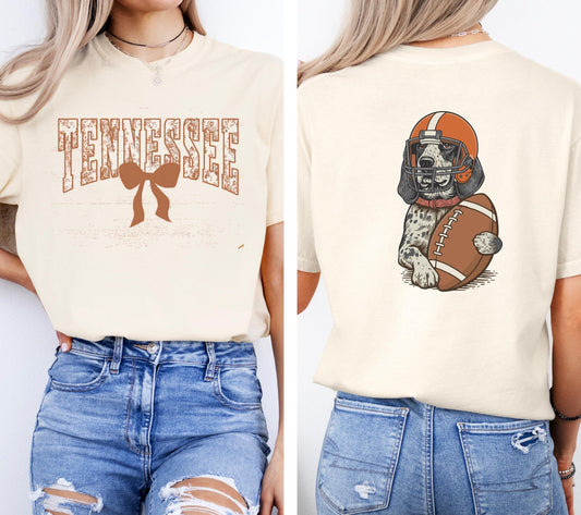 Tennessee Football Dog Shirt, Knoxville Game Day Shirt, Football Fan Shirt,Tennessee Football Shirt, Tennessee Lover Shirt, Double Sided Tee