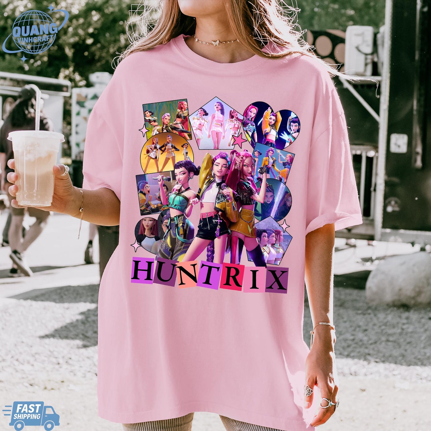 Kpop Huntrix Shirt, Kpop Demon Hunters Shirt, Kpop Huntrix Tee, Mira, Rumi, Zoey, Derpy Tiger Tee, Gift for Huntrix fans, Saja Boys Fans