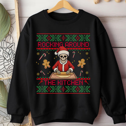 Rockin' Around the Christmas Tree Shirt Ugly Christmas Sweater Gift for Baker Funny Secret Santa Gift Ideas GingerBread Sweater