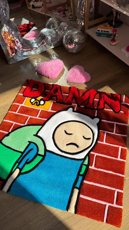 Cover Kendrick Tufted Rug – Custom Handmade Cartoon Carpet, Ramen Meme Rug, Fluffy Floor Mat, Funny Anime Decor for Bedroom or Gamer Gift