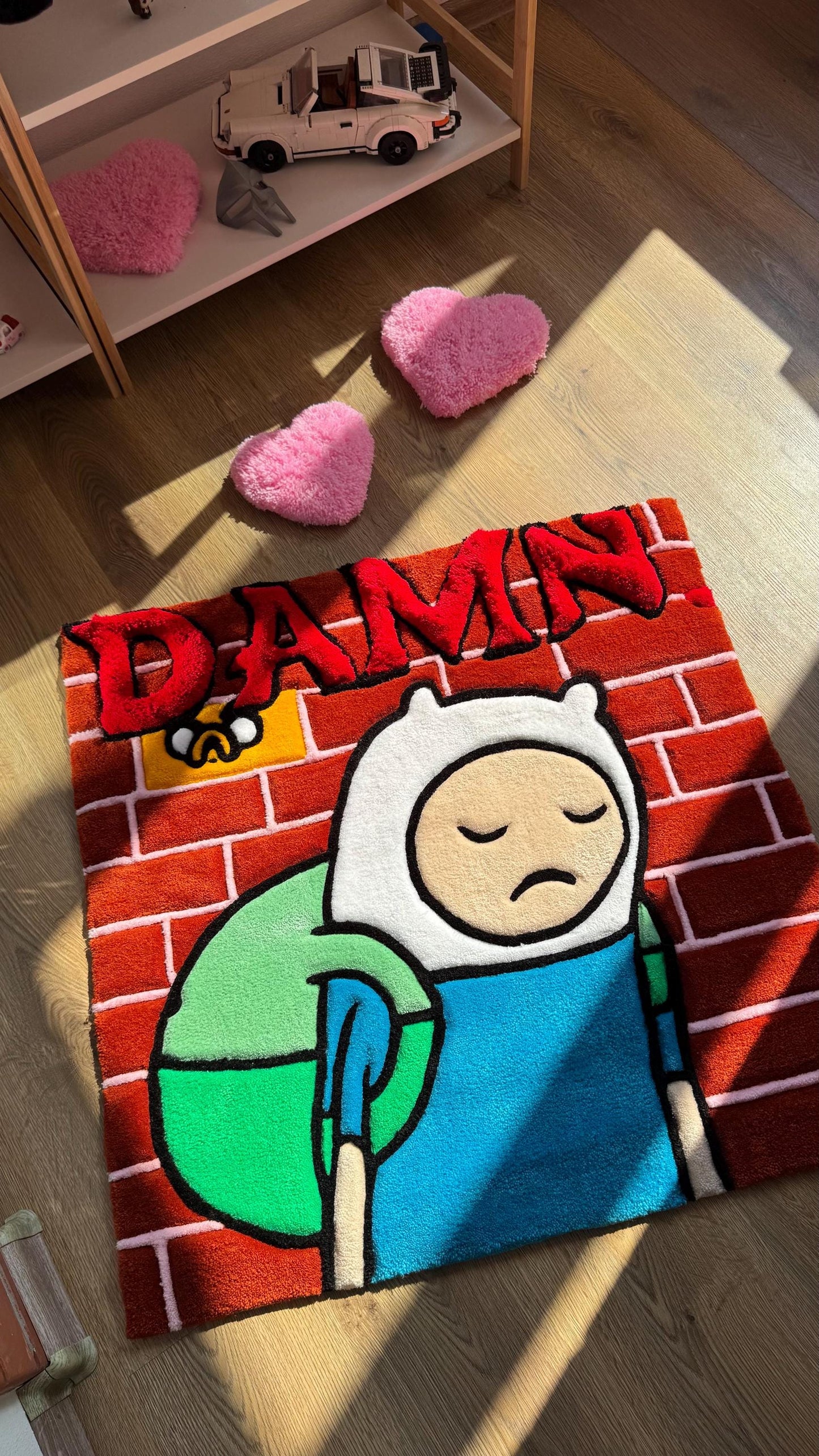 Cover Kendrick Tufted Rug – Custom Handmade Cartoon Carpet, Ramen Meme Rug, Fluffy Floor Mat, Funny Anime Decor for Bedroom or Gamer Gift