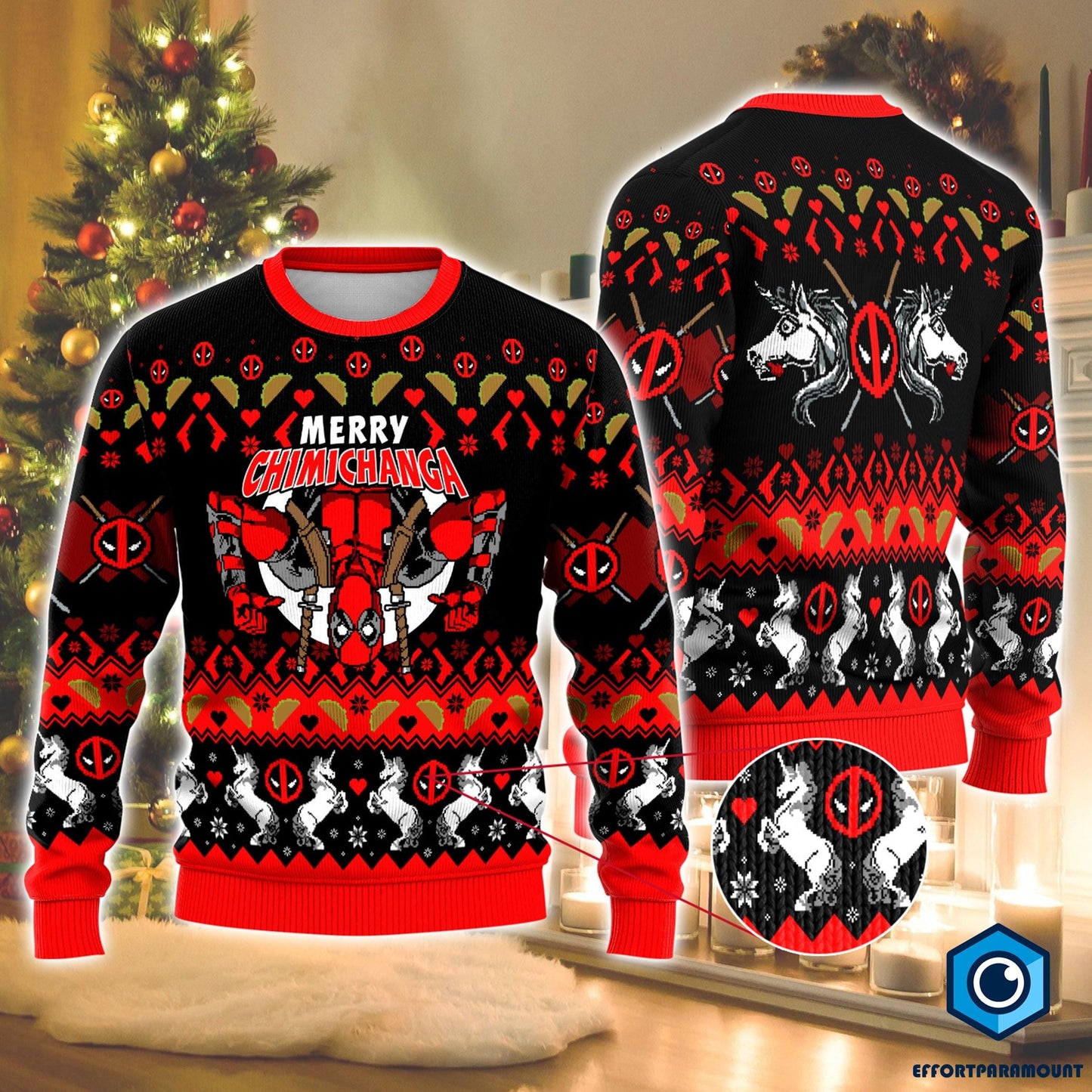 Dungeons & Dragons Seven Dice A-Rolling Ugly Christmas Sweater, Ugly Christmas Sweater, Game Sweater