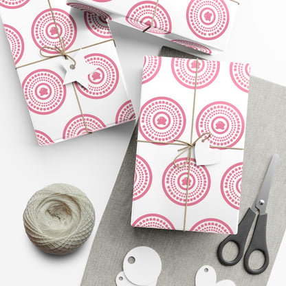 Kirby Pattern Wrapping Paper, Cute Gift Wrap for Birthdays, Holidays, and Special Occasions, Fun Wrapping Sheets, Present Packaging Supplies