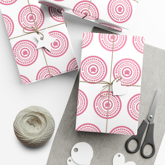 Kirby Pattern Wrapping Paper, Cute Gift Wrap for Birthdays, Holidays, and Special Occasions, Fun Wrapping Sheets, Present Packaging Supplies
