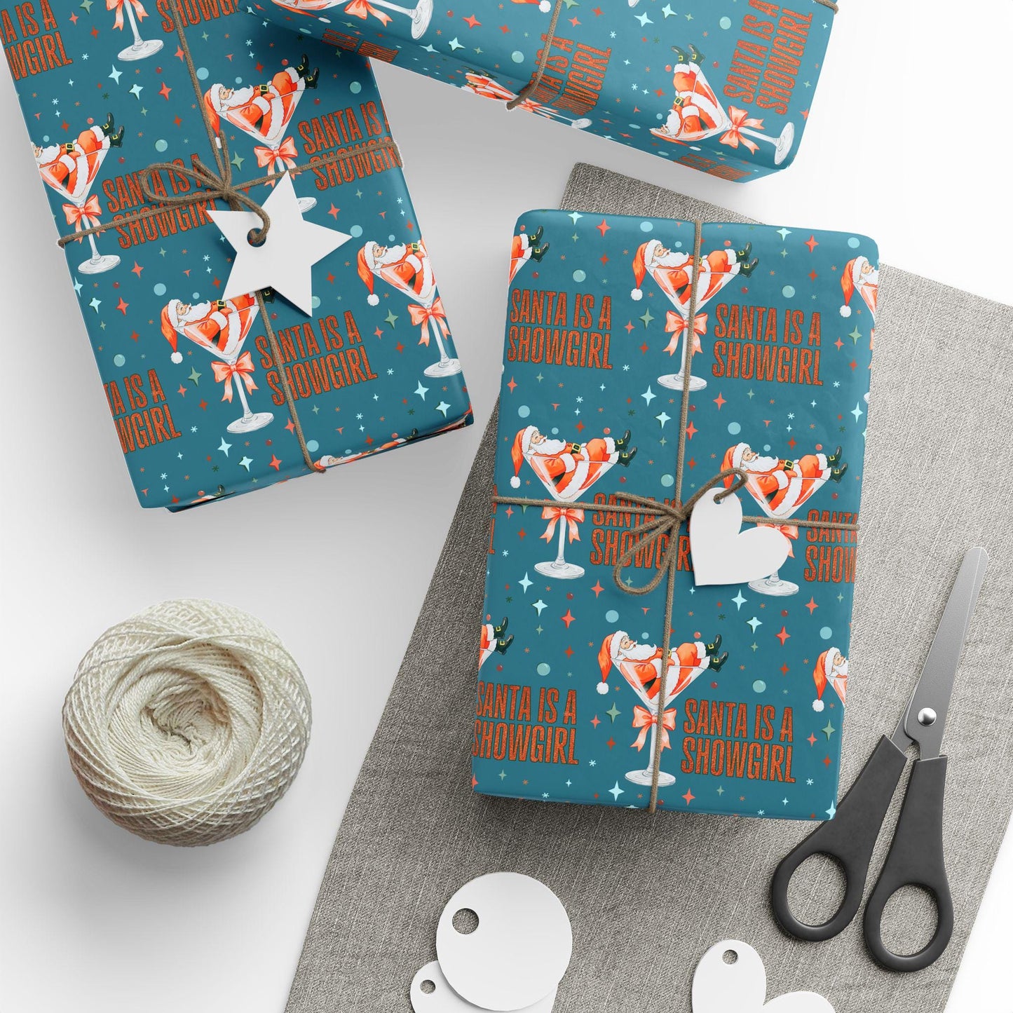 Showgirl Gift Wrapping Papers - Christmas Gift Wrap - Xmas Showgirl Holiday Gift, Tswift Gift Idea