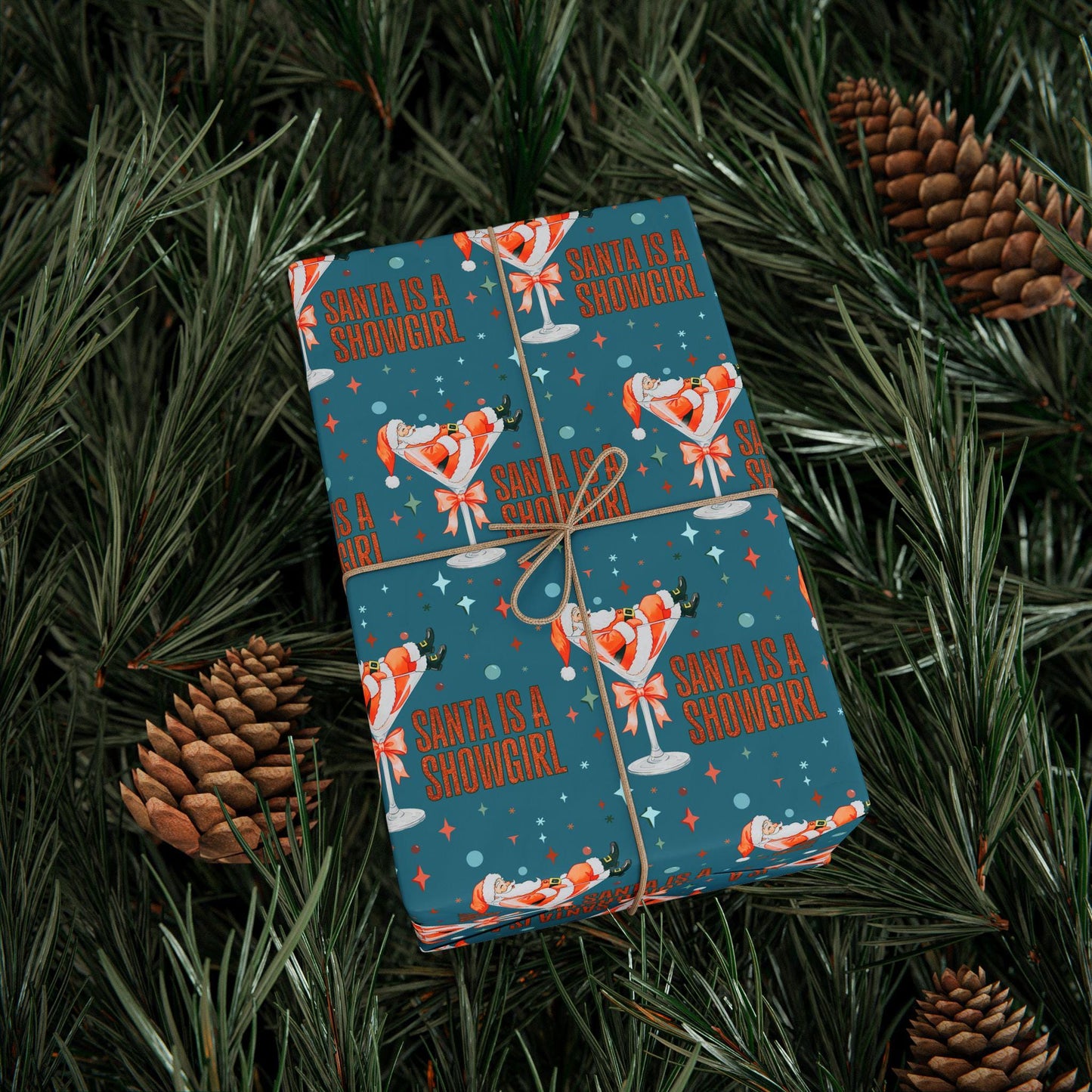 Showgirl Gift Wrapping Papers - Christmas Gift Wrap - Xmas Showgirl Holiday Gift, Tswift Gift Idea