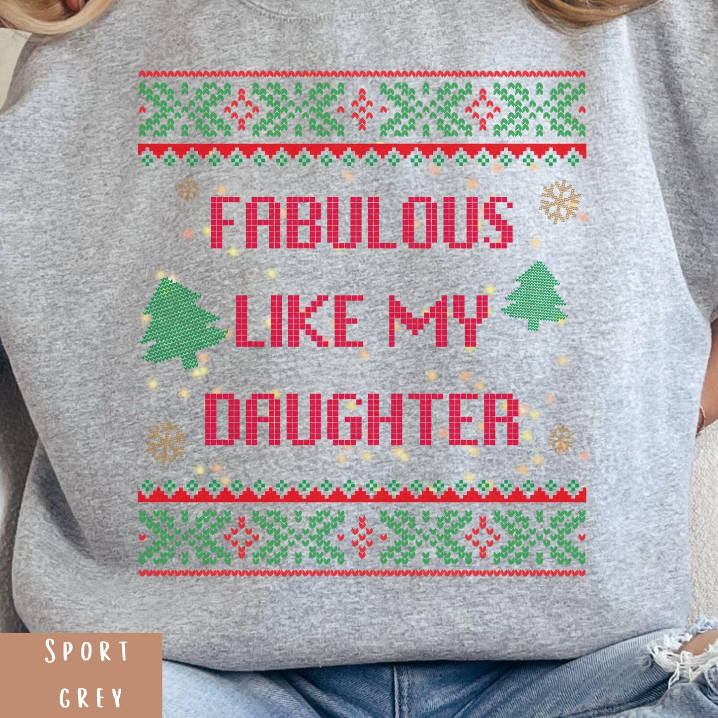 Dad Christmas Sweater Ugly Christmas Sweater Christmas Tree Shirt Secret Santa Gift Ideas Ugly Sweater Party Gift for Dad Merry and Bright