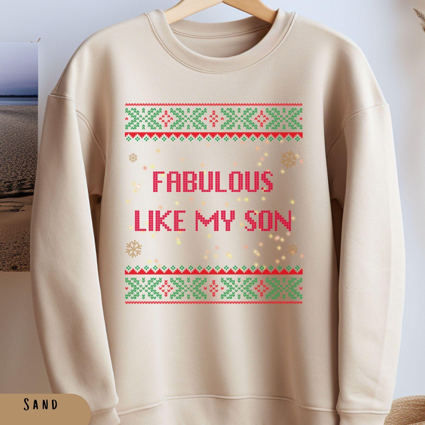 Dad Christmas Sweater Ugly Christmas Sweater Christmas Tree Shirt Secret Santa Gift Ideas Ugly Sweater Party Gift for Dad Merry and Bright