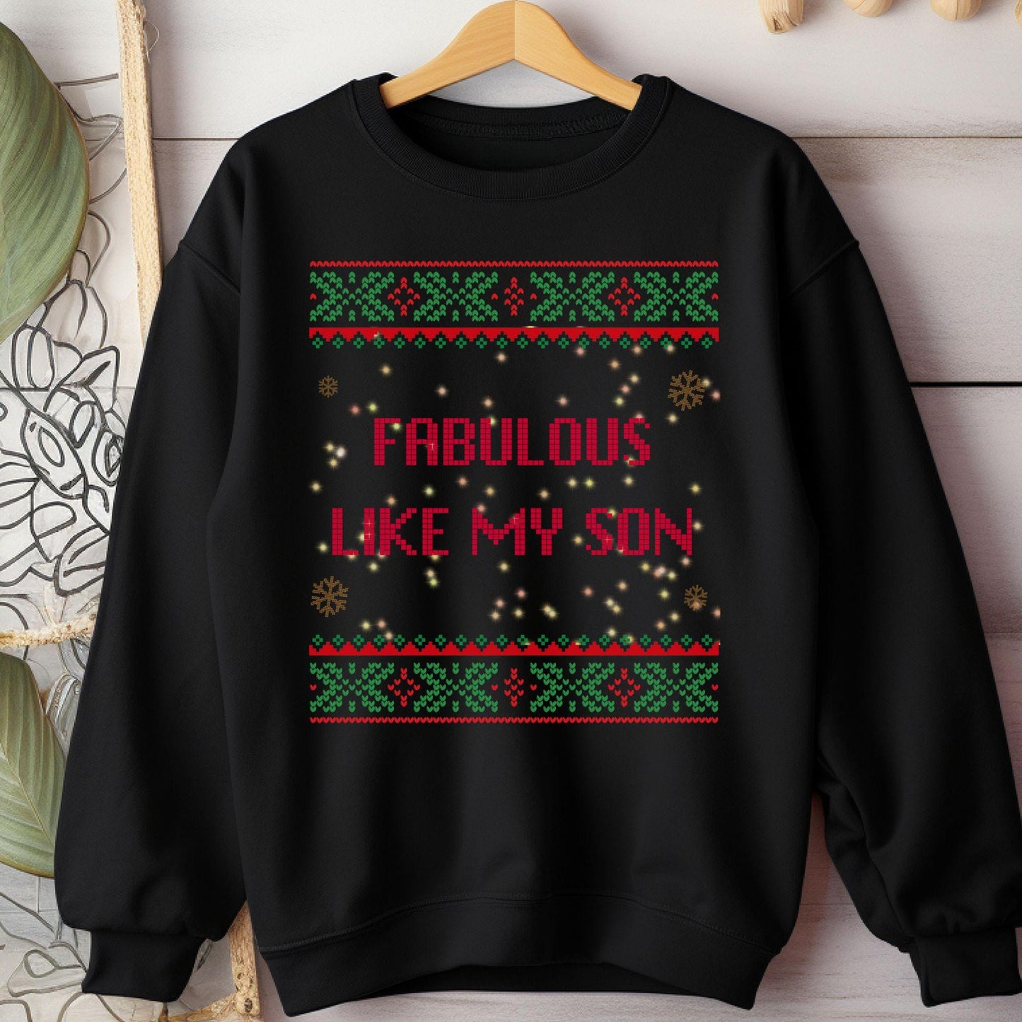 Dad Christmas Sweater Ugly Christmas Sweater Christmas Tree Shirt Secret Santa Gift Ideas Ugly Sweater Party Gift for Dad Merry and Bright
