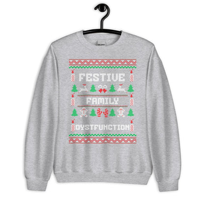 Festive Family Dysfunction Christmas Jumper | Funny Ugly Xmas | Adult Festive Party Top | Secret Santa Gift