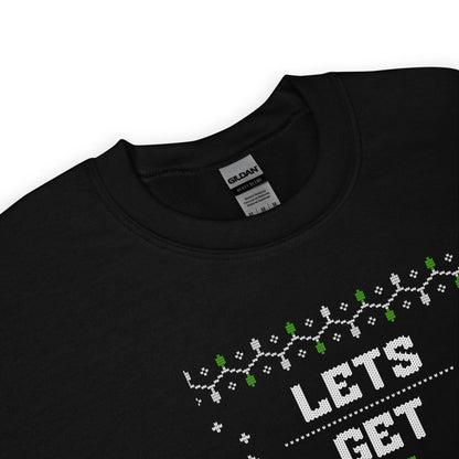 Let’s Get Elfed Up Funny Ugly Christmas Jumper | Festive Drinking Knitwear | Humorous Elf Party Holiday Gift