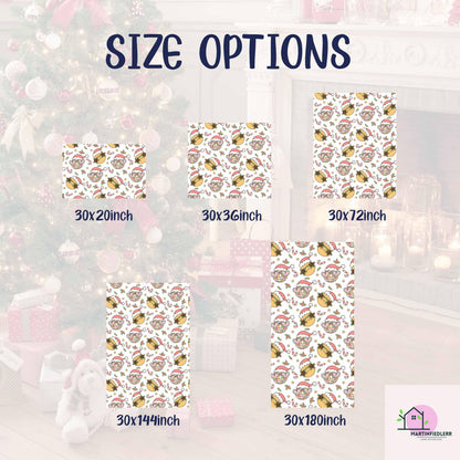 Christmas Ornament Wrapping Paper, Golden Bell Holiday Gift Wrap Sheets, Candy Cane Star Packaging, Festive Pink Red Green Style