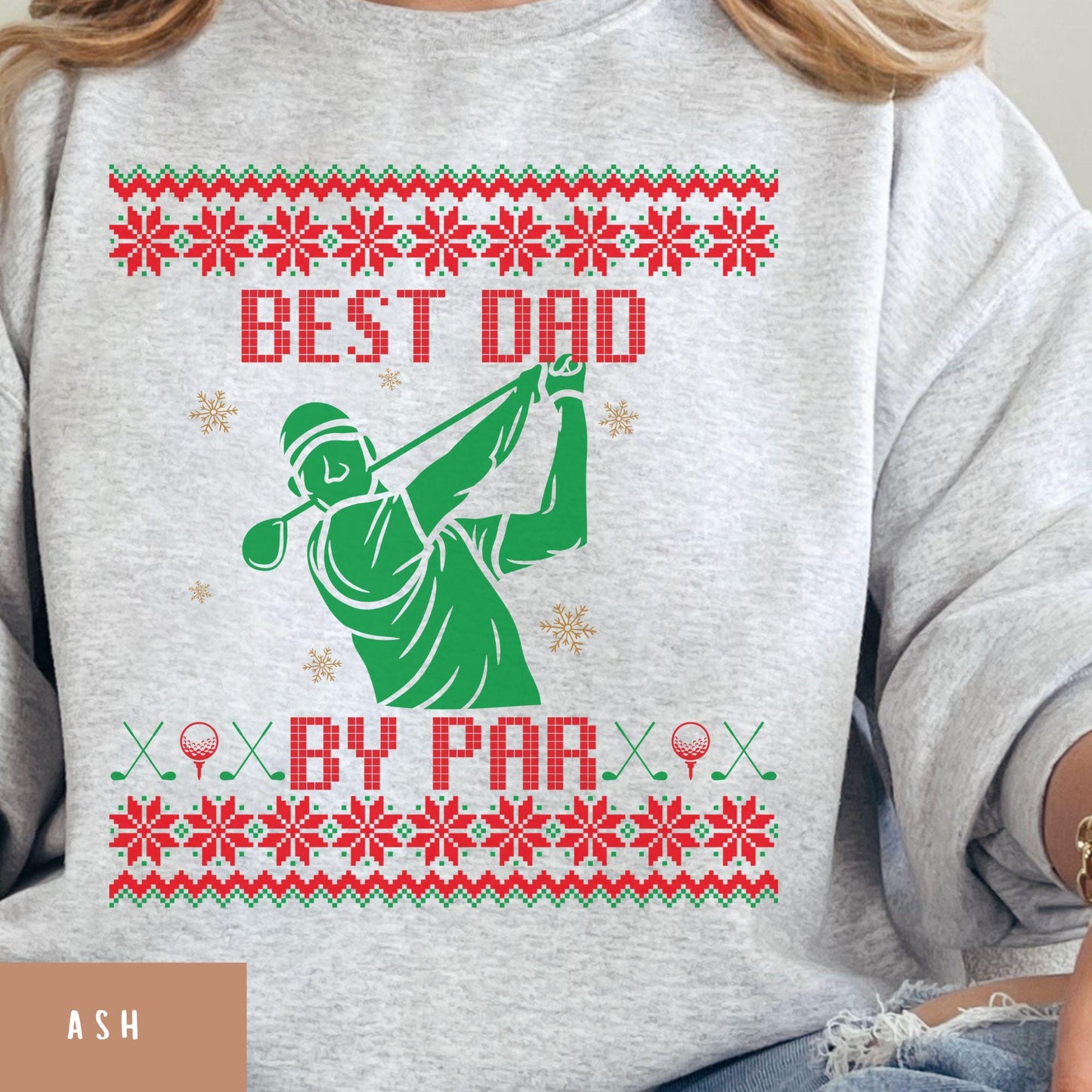 Best Dad Ever Best Golf Gifts for Men Gift for Golfer Dad Golf Ugly Sweater Secret Santa Gift Ideas Ugly Sweater Party Golf Lover Gift
